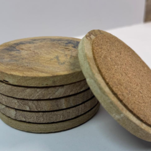 Cork Based Wooden Bar Coaster